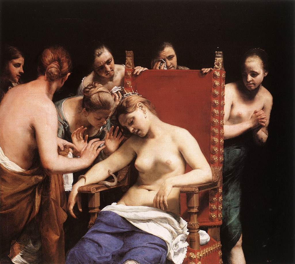 Cagnacci, Guido (1601-1663) - la mort de Cleopatre 2.JPG